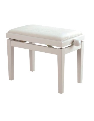 BANQUETA REGULABLE PARA PIANO BLANCO MATE PB007