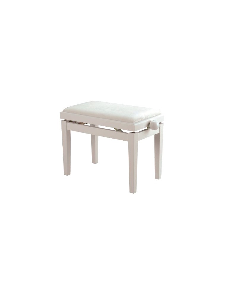 BANQUETA REGULABLE PARA PIANO BLANCO MATE PB007