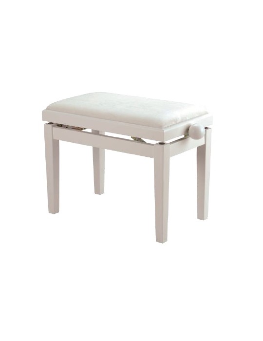 BANQUETA REGULABLE PARA PIANO BLANCO MATE PB007