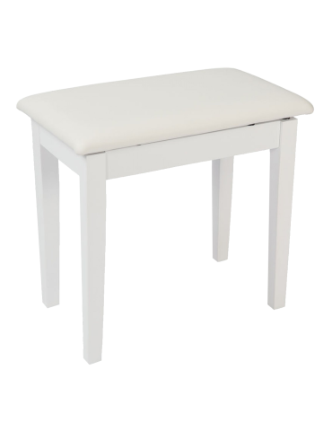 BANQUETA AMADEUS PARA PIANO BLANCO MATE