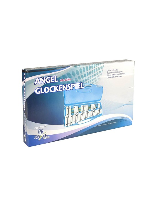 glockenspiel, 25 notes, G-G, in plastic case, with