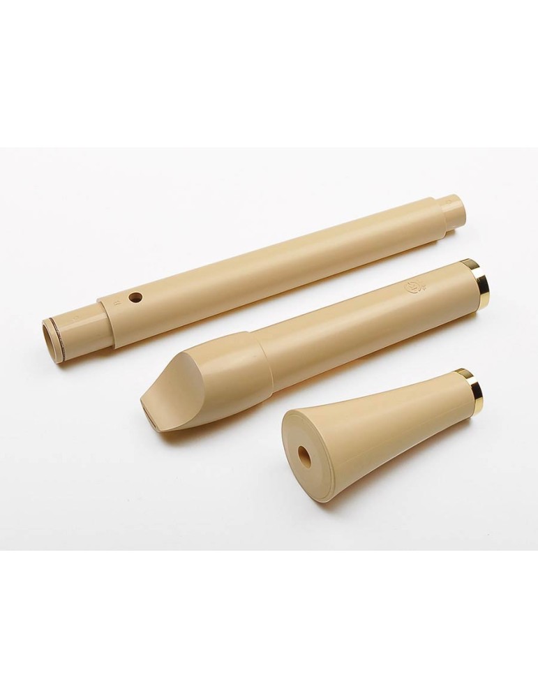 alto recorder, key: F, ABS, 3-piece, 467 mm, natur