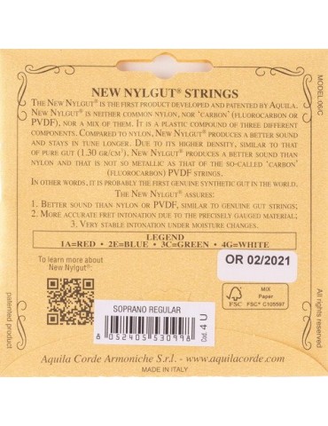 JUEGO DE CUERDAS AQUILA PARA UKELELE SOPRANO 4U 2