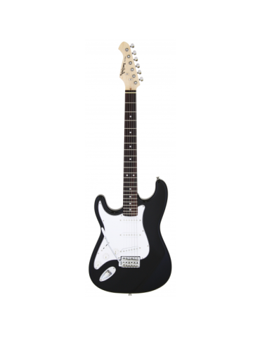 GUITARRA ELÉCTRICA ARIA TIPO STRATOCASTER ZURDA SERIE STG-003 NEGRA
