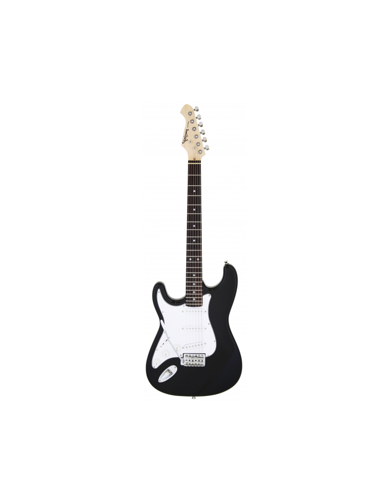 GUITARRA ELÉCTRICA ARIA TIPO STRATOCASTER ZURDA SERIE STG-003 NEGRA