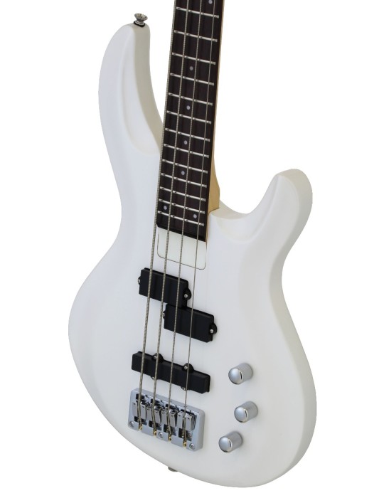 BAJO ELÉCTRICO ARIA IGB-STD BLANCO