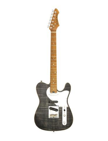 GUITARRA ELÉCTRICA ARIA TC 615-MK2-NASHVILLE NEGRO DIAMANTE TRANSLÚCIDO