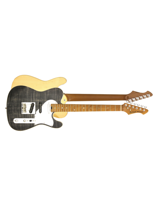 GUITARRA ELÉCTRICA ARIA TC 615-MK2-NASHVILLE NEGRO DIAMANTE TRANSLÚCIDO