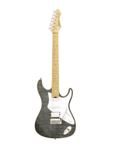 GUITARRA ELÉCTRICA ARIA ST 714-MK2-FULLERTON NEGRA TRANSLÚCIDA