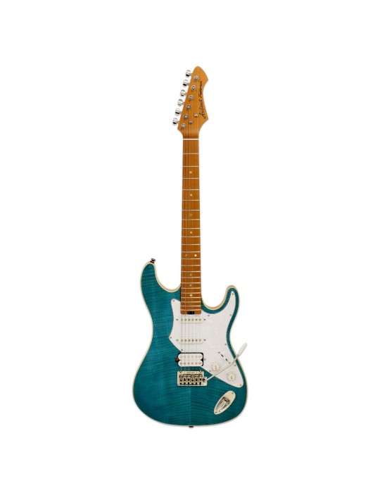 GUITARRA ELÉCTRICA ARIA ST 714-MK2-FULLERTON AZUL TRANSLÚCIDA