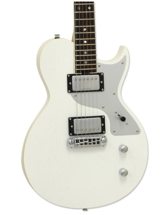 GUITARRA ELÉCTRICA ARIA LP 718-MK2-BROOKLYN BLANCA