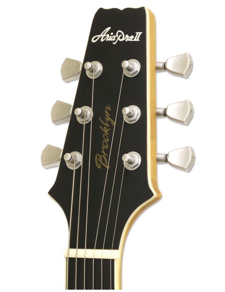 GUITARRA ELÉCTRICA ARIA LP 718-MK2-BROOKLYN BLANCA