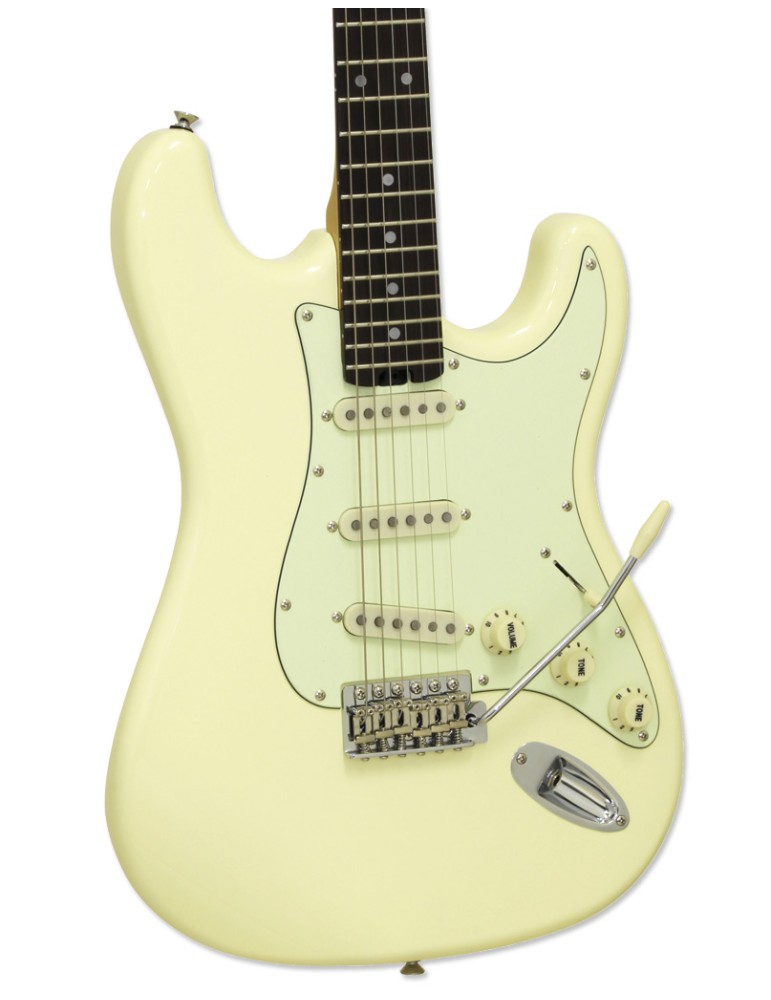 GUITARRA ELÉCTRICA ARIA STG-62 CREMA