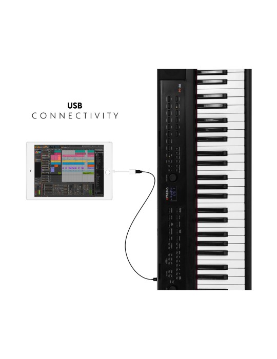 PIANO DE ESCENARIO ARTESIA PE-88 NEGRO