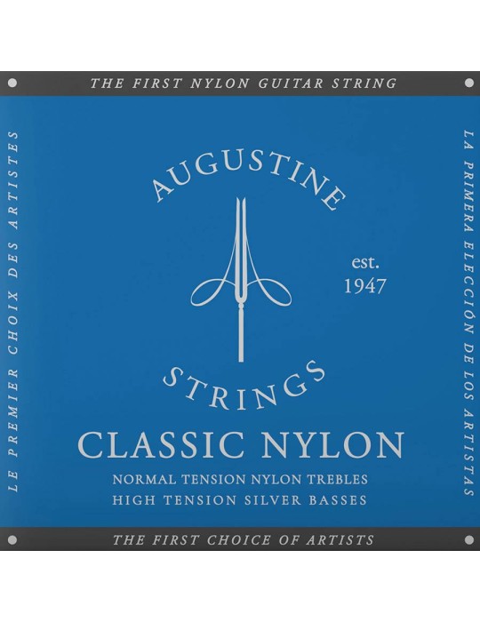 JUEGO DE CUERDAS AUGUSTINE BLUE CLASSIC REGULAR/FUERTE