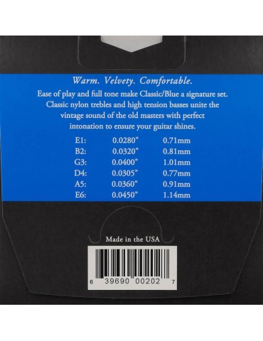 JUEGO DE CUERDAS AUGUSTINE BLUE CLASSIC REGULAR/FUERTE 2