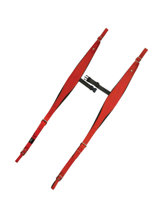 CORREA BASSO PARA HOMBROS ACORDEÓN ROJA