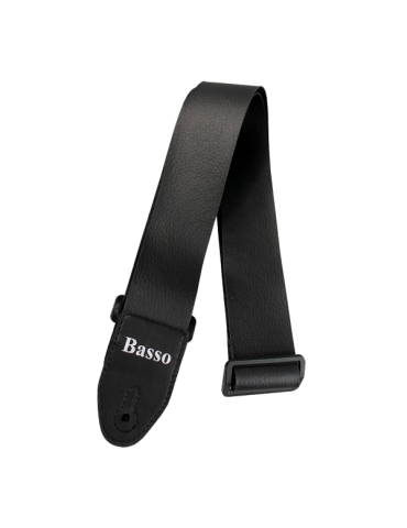 CORREA BASSO PARA GUITARRA Y BAJO SERIE BÁSICA NEGRA 5 CM