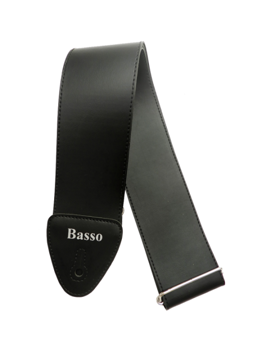 CORREA BASSO PARA GUITARRA Y BAJO SERIE BÁSICA NEGRA 7CM