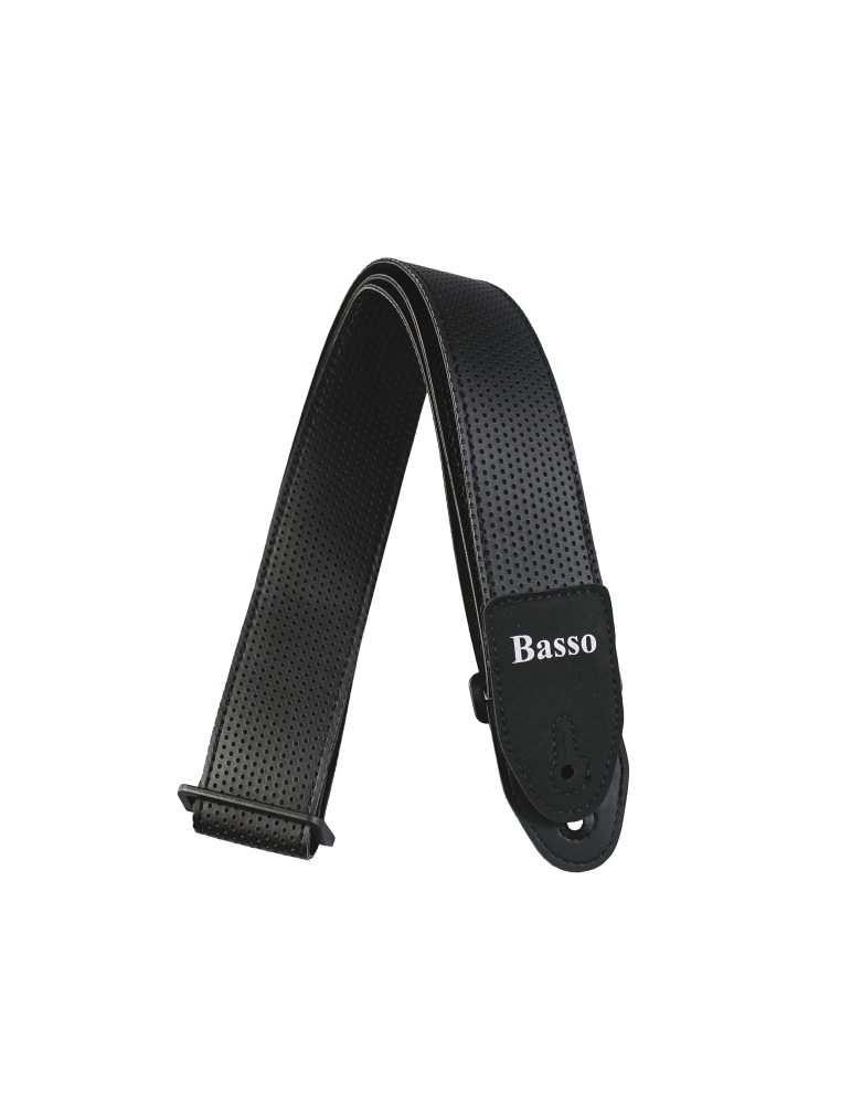 CORREA BASSO PARA GUITARRA Y BAJO SERIE SERIGRAFIADA NEGRA ULTRA RESISTENTE