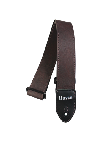 CORREA BASSO PARA GUITARRA Y BAJO SERIE SF PRIME CAFÉ