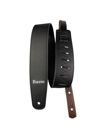 CORREA BASSO PARA GUITARRA Y BAJO SERIE VINTAGE NEGRA