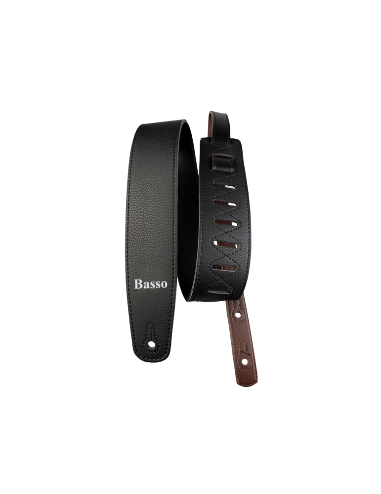 CORREA BASSO PARA GUITARRA Y BAJO SERIE VINTAGE NEGRA