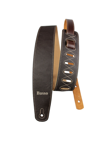 CORREA BASSO PARA GUITARRA Y BAJO SERIE VINTAGE MARRÓN