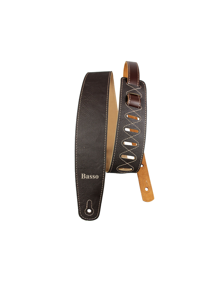 CORREA BASSO PARA GUITARRA Y BAJO SERIE VINTAGE MARRÓN