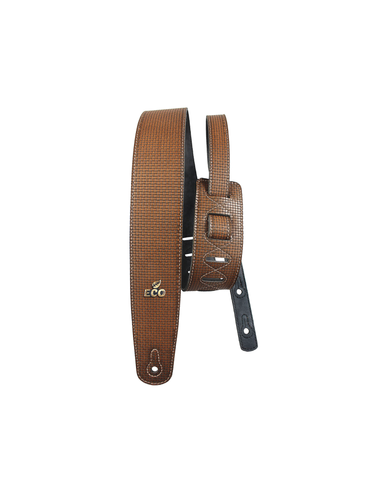 CORREA BASSO PARA GUITARRA Y BAJO SERIE GRECO PREMIUM MARRÓN