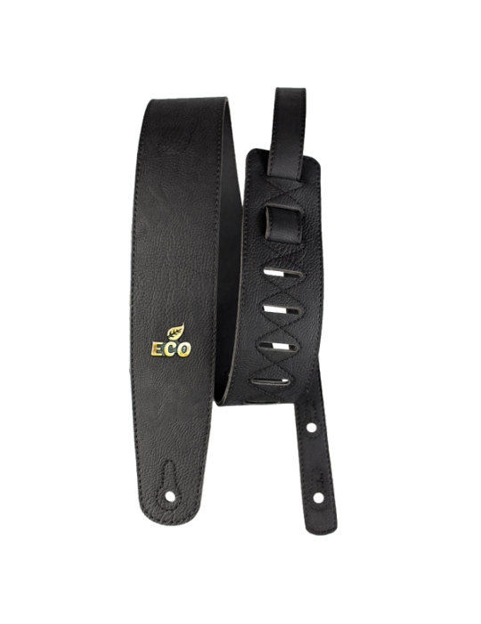 CORREA PARA GUITARRA Y PARA BAJO BASSO SERIE ECO VEGANA NEGRA