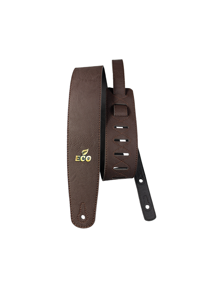 CORREA PARA GUITARRA Y PARA BAJO BASSO SERIE ECO VEGANA MARRÓN