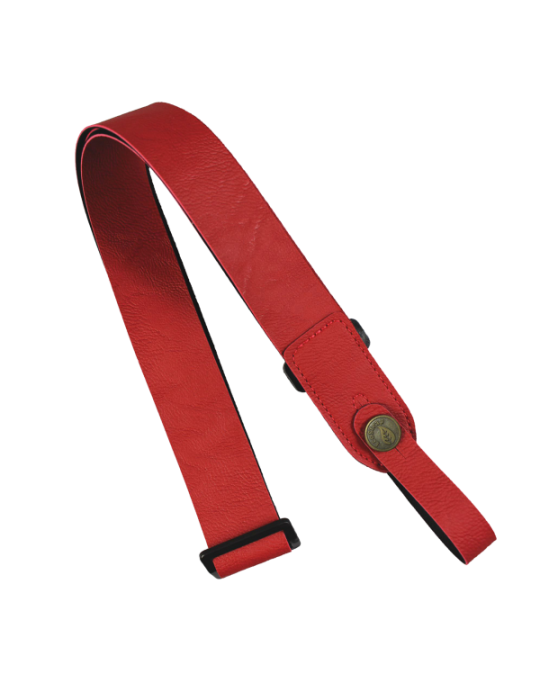 CORREA PARA GUITARRA, BAJO Y UKELELE SERIE ECO VEGANA ROJA