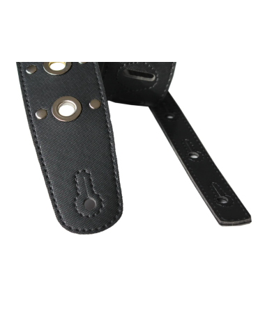 CORREA BASSO PARA GUITARRA Y BAJO NEGRA 2