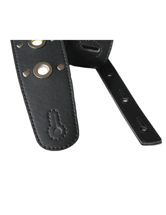 CORREA BASSO PARA GUITARRA Y BAJO NEGRA