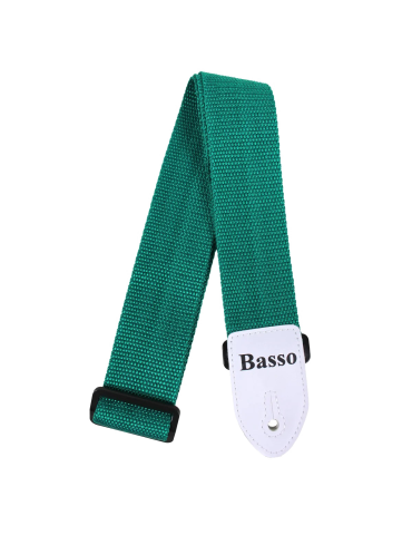 CORREA BASSO PARA GUITARRA Y BAJO VERDE 5cm