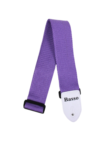 CORREA BASSO PARA GUITARRA Y BAJO LILA 5cm