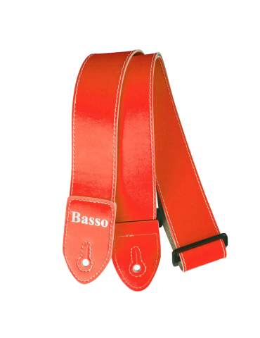 CORREA BASSO NEÓN NARANJA 5cm