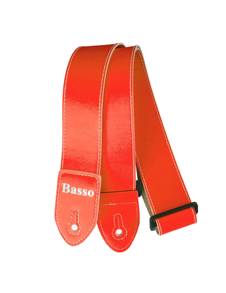 CORREA BASSO NEÓN NARANJA 5cm