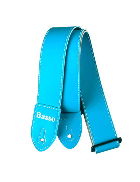 CORREA BASSO NEÓN TURQUESA 5cm