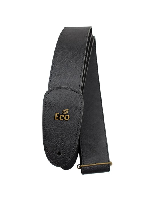 CORREA PARA GUITARRA Y PARA BAJO BASSO VEGANA LÍNEA ECOLITE NEGRA