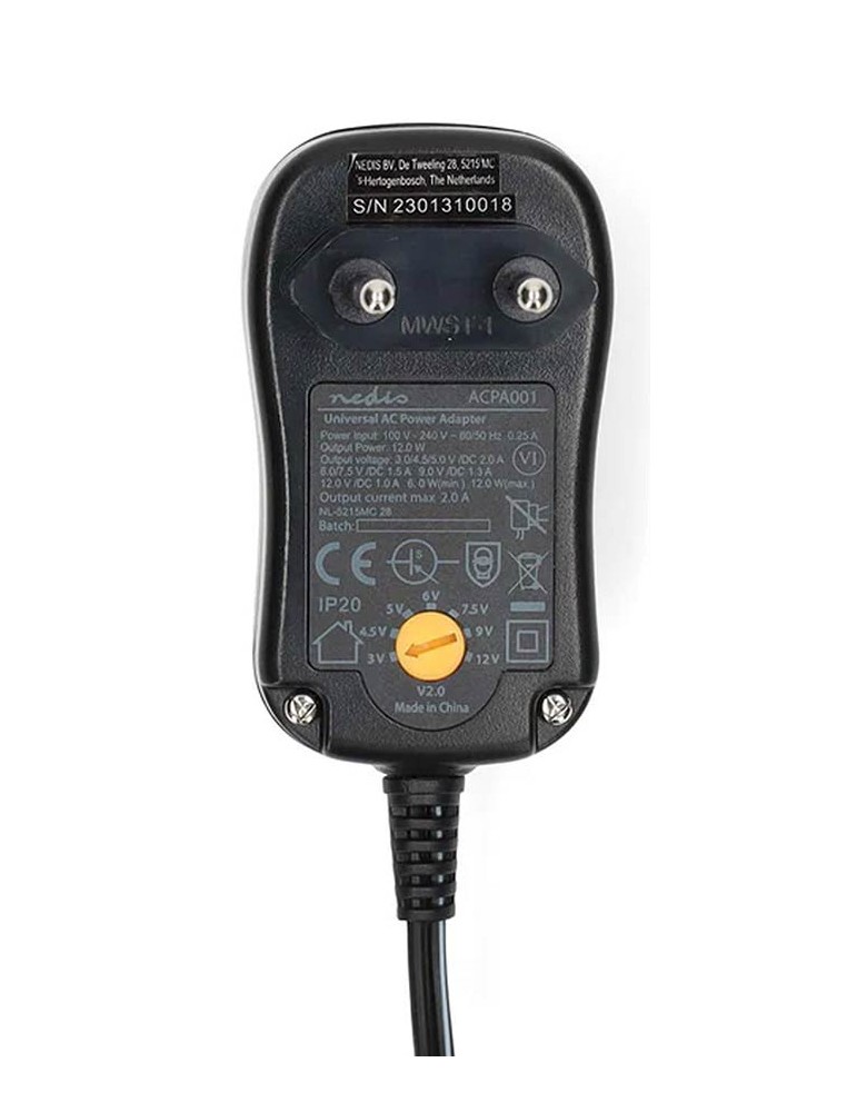 FUENTE DE ALIMENTACIÓN BOSTON 2000ma 3-12 Volt 6 PUNTAS SEPARADAS