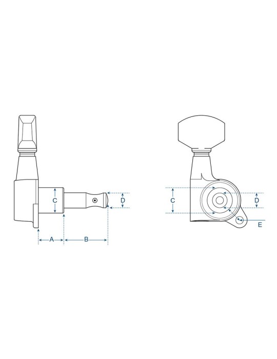 CLAVIJAS BOSTON BLOQUEO X6 CROMADAS