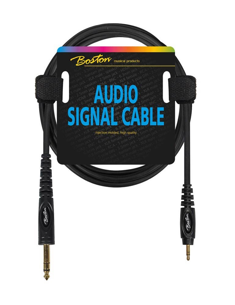 CABLE BOSTON JACK ESTÉREO 3.5mm a 6.3mm 3 METROS