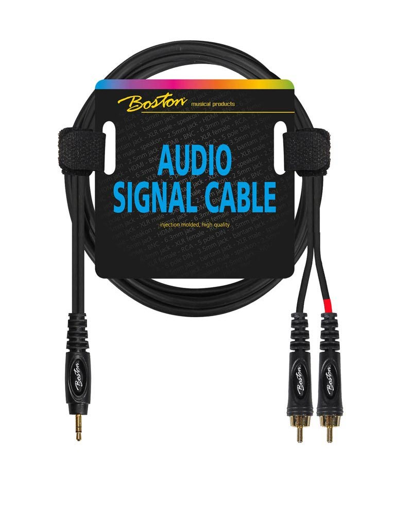 CABLE DE AUDIO BOSTON RCA a JACK 3.5mm 3 METROS