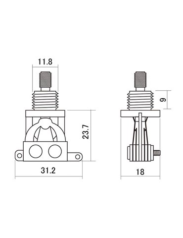 INTERRUPTOR BOSTON 3 VÍAS CONTACTOS NIQUEL 2