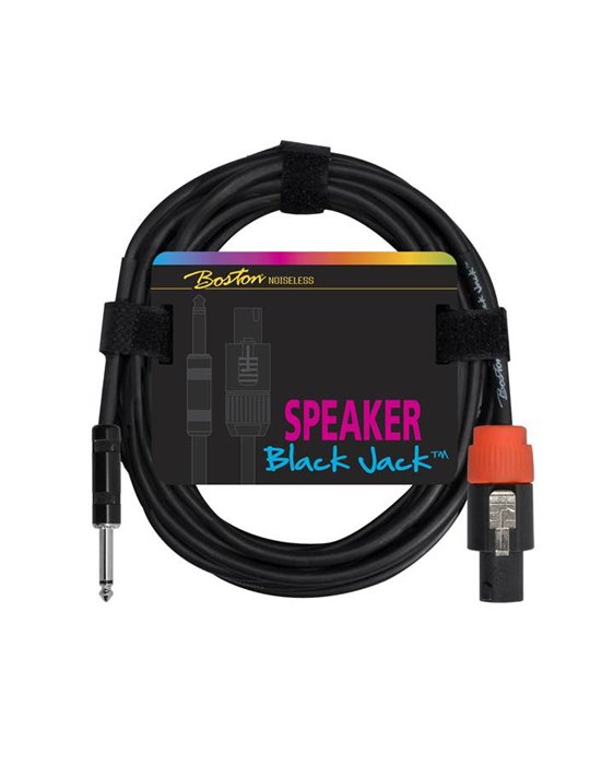CABLE ALTAVOZ BOSTON JACK-TWIST NEGRO 2x1.5mm 1M