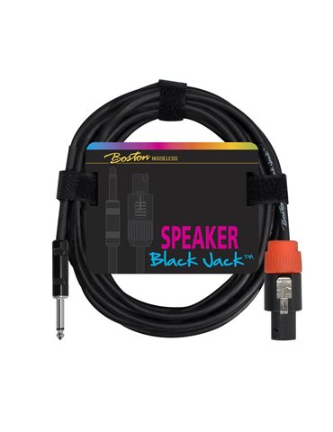 CABLE ALTAVOZ BOSTON JACK-TWIST NEGRO 2x1.5mm 2M