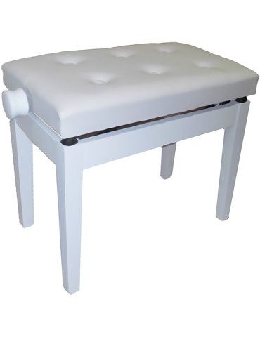PIANO BENCH BGM WHITE-WHITE