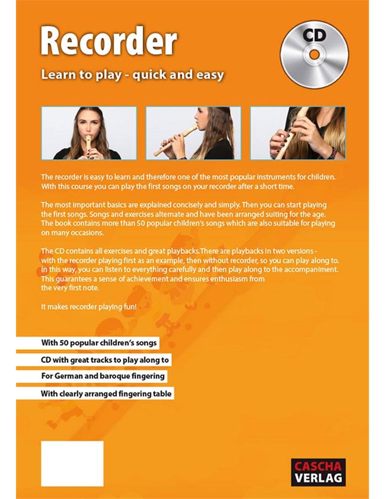 soprano recorder with Baroque fingering, incl. Eng